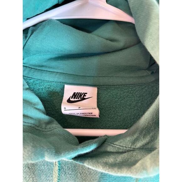 Nike Men’s Small / Women's Medium Green Fleece Hoodie Multi-Color Logo $55 - Picture 6 of 7